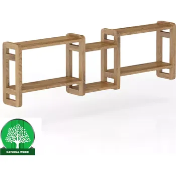 Obývací stěna Polička borovice PK103-150x44x19 dub