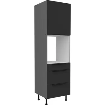 Kuchyňská skříňka Kuchyňská skříňka Aria BL/ANT Anti Fingerprint 60DPS-215 1F 3S