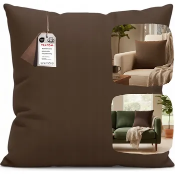 Povlečení POVLEČENÍ NA POLŠTÁŘ 40x40cm SCHOKO BAVLNA 100% PŘÍJEMNÉ ZIP STYLOVÉ