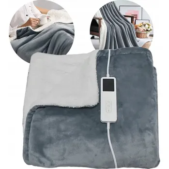 ELEKTRICKÁ VYHŘÍVANÁ DEKA 180X160 VELKÁ TEPLÁ S OVLADAČEM PRO DVA S ČASOVAČEM