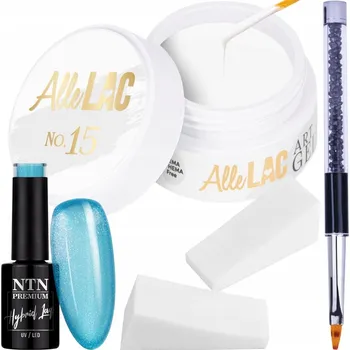 Lak na nehty Základní Sada pro Nehty Babyboomer 4v1: Gel Lak, Štěteček a Houbičky