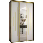 Skříň 45 Canaris 13 170 černá/bílá/gold