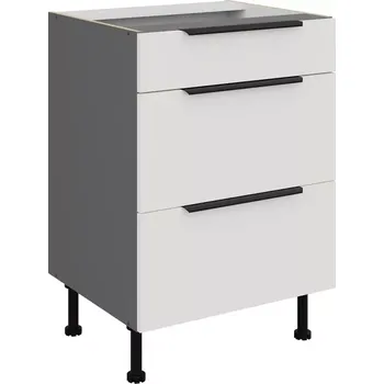 Kuchyňská skříňka Aria WH/ANT Anti Fingerprint 60d 3s Bb