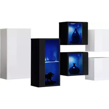 Předsíňová stěna Komoda Switch SB IV bílá/černá