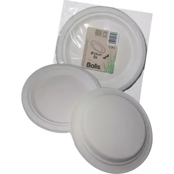 Jednorázové nádobí Talíř papírový 22cm, 8ks