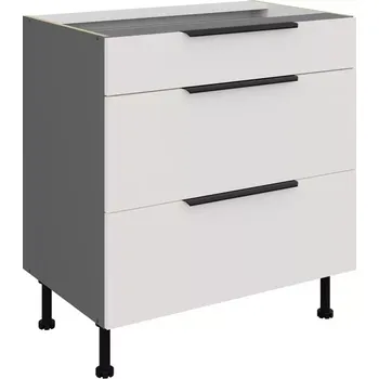 Kuchyňská skříňka Kuchyňská skříňka Aria WH/ANT Anti Fingerprint 80d 3s Bb