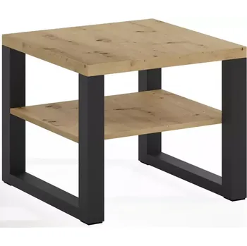 Obývací stěna Konferenční stolek Mona 600 + police artisan/černý