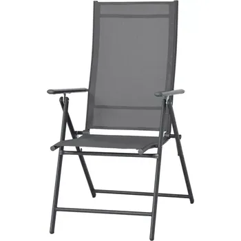 Zahradní sestava Polohovací židle, 7-poloh Pia šedá