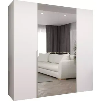 Předsíňová stěna Skříň Alicante II 200 bílá/stříbrná