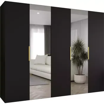 Předsíňová stěna Skříň Marbella II 250 černá/zlatá