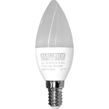 Žárovka Žárovka LED EM 6W C35 E14 2700K