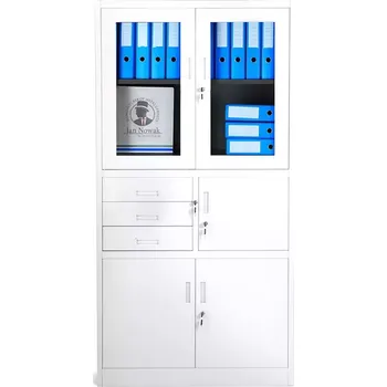 Kancelářská sestava Kancelářská skříň Filip kov bílá