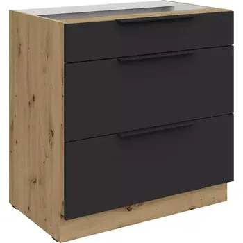 Kuchyňská skříňka Aria BL/AR Anti Fingerprint 80d 3s Bb