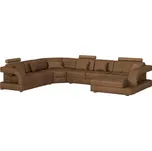 Rohová sedací souprava Douglas C P Morena 7 hnědý