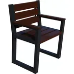 Dřevěná židle Moderní s područkami palisandr