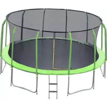 Trampolína Trampolína COMFORT 457cm zelená s žebříkem