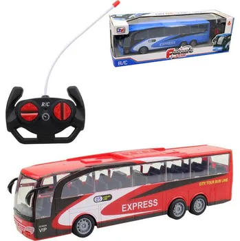 autodráha RC Autobus Express na vysílačku 32cm na baterie 2 barvy Světlo