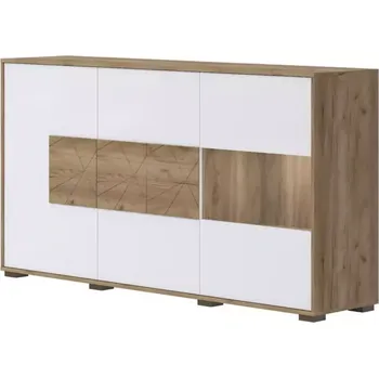 Předsíňová stěna Komoda Stela K3S tobacco/crystal white