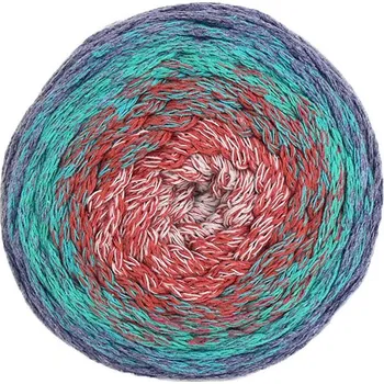 YarnArt Příze Macrame Cotton Spectrum 1327 - béžová, kaštanová, tmavý tyrkys, modrá