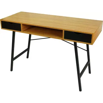 Psací stůl Psací Stůl Manila černý/bambus