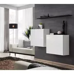Komoda+Polica Switch Sb I Bílý/Černá