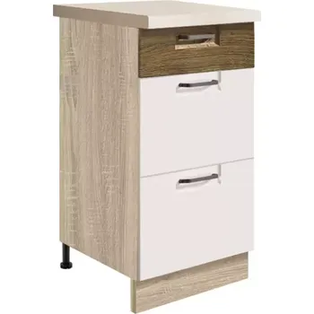 Kuchyňská Skříňka Favorit 8D Sonoma/White/Ribbeck