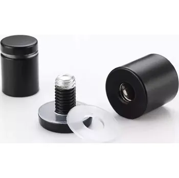 Sada nerezových distančních podložek 4 ks - černá