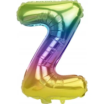 Balónek Písmeno Z Barevný fóliový balónek Duhová písmena abecedy 40 cm