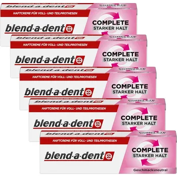 Lepidlo na zuby Blend-a-dent bez příchuti Neutral 5x47 g