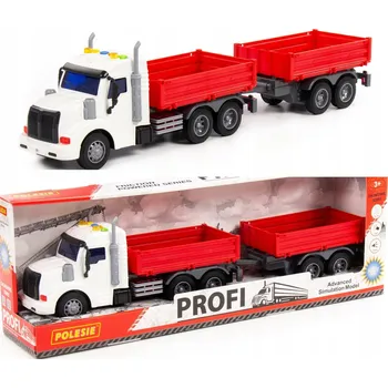 autíčko Hračka AUTO pro Děti - Nákladní Auto s Valníkem a Přívěsem