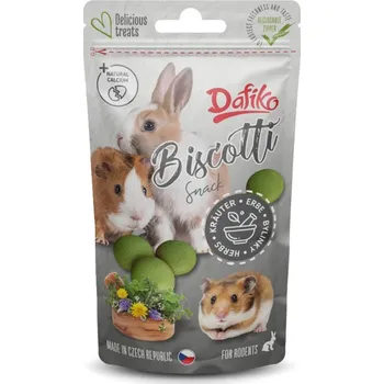 Krmivo pro hlodavce Tommi CZ s.r.o. Dafiko piškoty pro hlodavce bylinky 25g