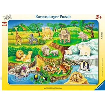 Puzzle Puzzle Ravensburger 14 dílků Puzzle 14 Co sem patří? Návštěva v zoo