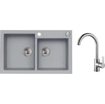 Granitový dřez Alveus SET ALVEUS ROCK 90 - 81+ BATERIE TONIA CHROM SETA544