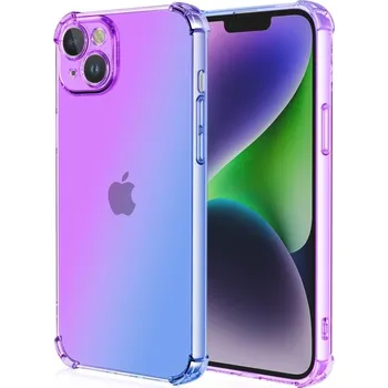 Pouzdro na mobilní telefon Kryt iPhone 13 Shock duhový fialovo-modrý (obal neboli pouzdro na iPhone 13)