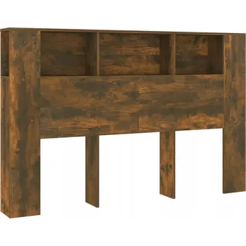 Čelo s policemi hnědý dub 140 x 18,5 x 104,5 cm