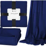 Deka Springos polyester 220 cm x 200 cm modrá