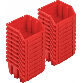 Úložný box 20x Skladový kontejner Box Ergobox 1 Červený