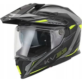 Helma na motorku KAPPA PŘILBA KV33 GRAPHIC WIZZARD ENDURO DUAL OFF ROAD S VIZÍREM A SLUNEČNÍ CLONOU (XXL)