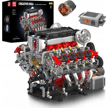 ostatní stavebnice Stavebnice Mould King 10130 Motor F488 3.9L V8 Twin-Turbo Model Technic BOX