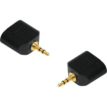 Audio redukce 3,5mm jack konektor / 3,5mm jack zásuvka rozbočovač NH552 zlatý