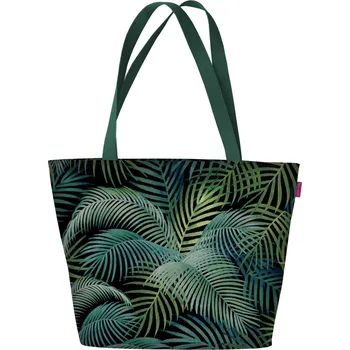 Taška přes rameno se zipem Dámská nákupní taška vhodná pro A4 Přenosná taška s motivem Mallorca