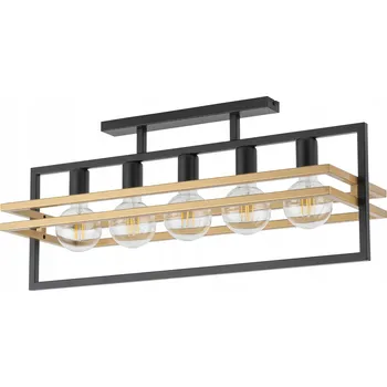 Čtvercové Stropní Svítidlo Sigma 76 x 26 cm černý, žlutý