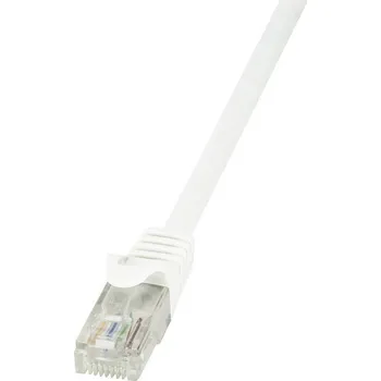 Datový kabel LogiLink CP2101U RJ45 síťové kabely, propojovací kabely CAT 6 U/UTP 15.00 m bílá s ochranou 1 ks