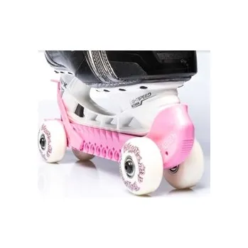 Chrániče bruslí Rollergard s kolečky - růžové, Velikost EUR 23,5 - 48 (Univerzální)