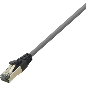 Datový kabel LogiLink CQ8092S RJ45 síťové kabely, propojovací kabely CAT 8.1 S/FTP 10.00 m světle šedá bez halogenů 1 ks