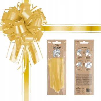 Party dekorace MAŠLE STAHUJÍCÍ ZLATÁ PAPÍROVÁ DEKORACE NA DÁRKY NAROZENINY OSLAVY