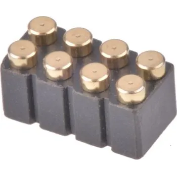 Elektrický konektor Konektor PCB, počet kontaktů: 8, počet řad: 2, rozteč: 2.54mm izolace pájením, orientace těla: Pravý úhel, Samec,