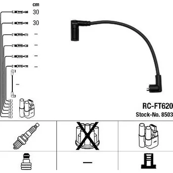 Zapalovací kabel Sada kabelů pro zapalování NGK 8503