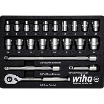 Sada nářadí Wiha 44708 sada vložek kloubového zástrčného klíče 280 mm