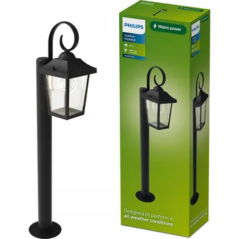 Venkovní osvětlení Venkovní zahradní LED lampa E27 sloupek 75 cm lucerna IP44 Buzzard Philips